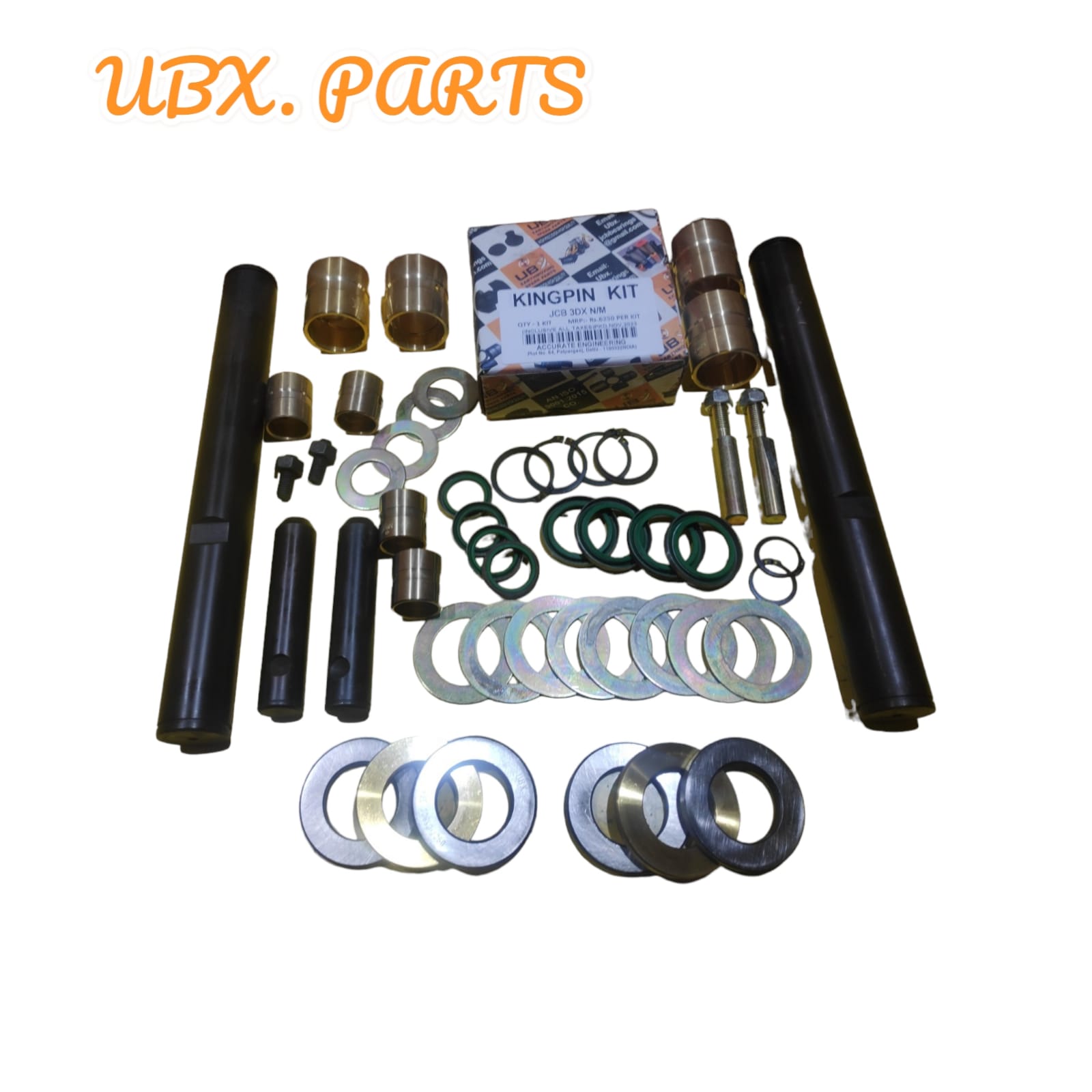 Kingpin Pin-Bush Kit — JCB 3DX N/M