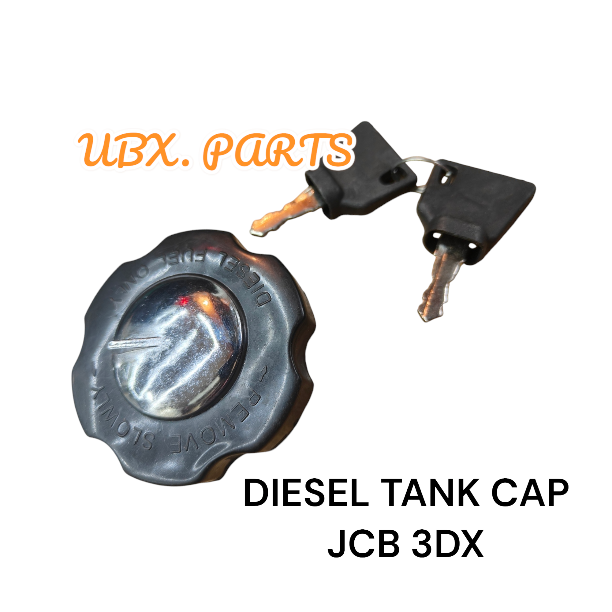 Diesel Tank Cap with Keys — JCB 3DX