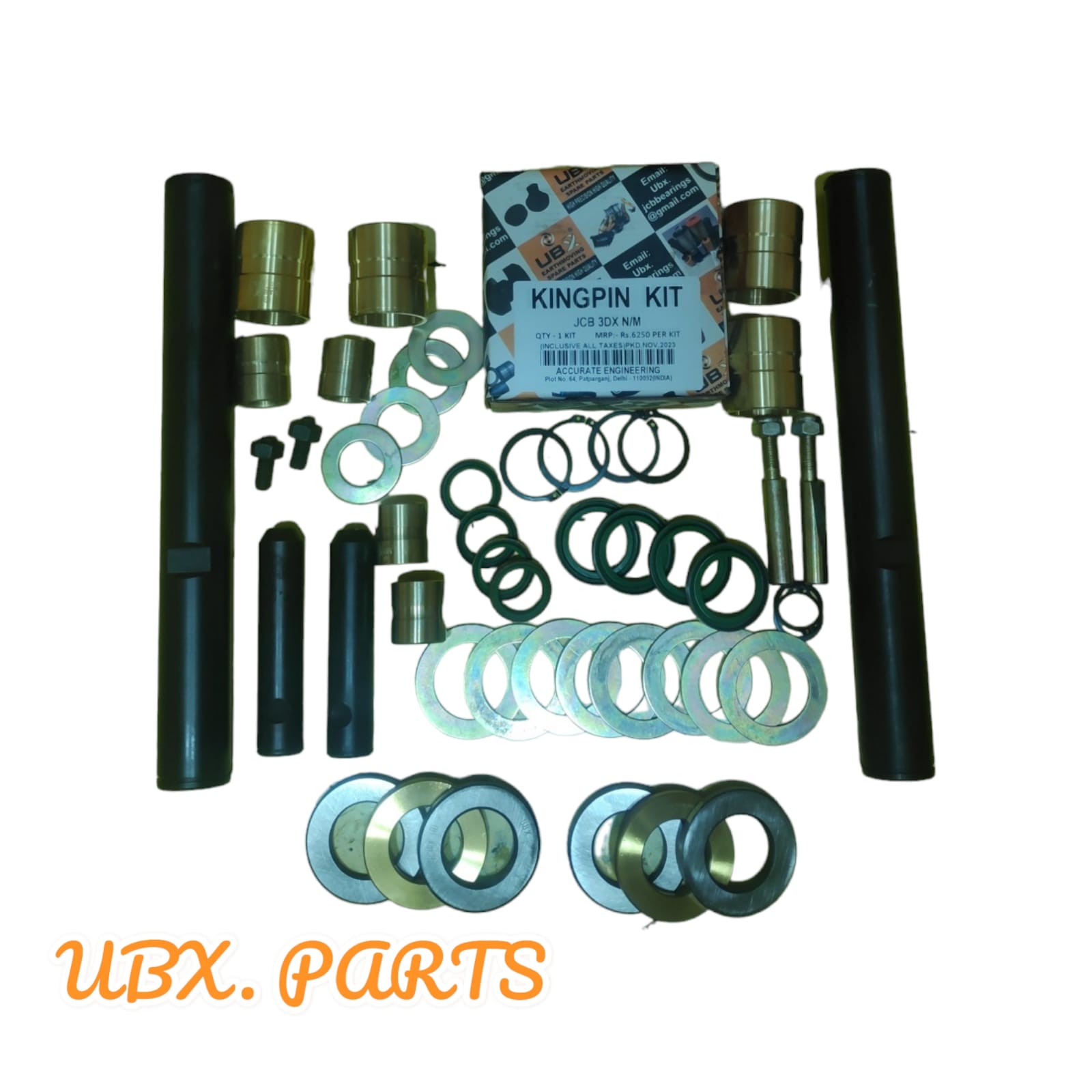 Kingpin Pin & Bush Kit — JCB 3DX N/M