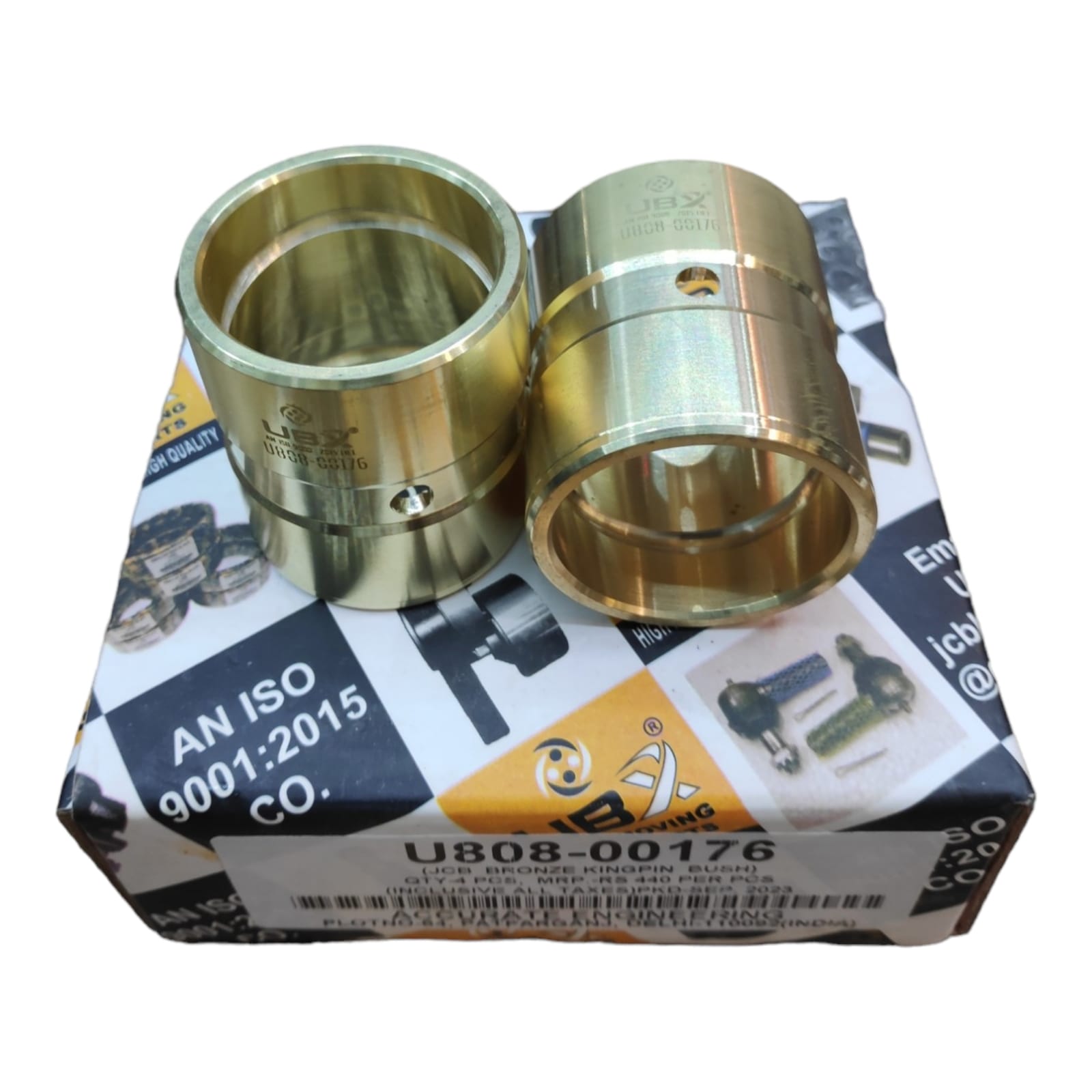 U808-00176 JCB Bronze Kingpin Bush — JCB 3DX