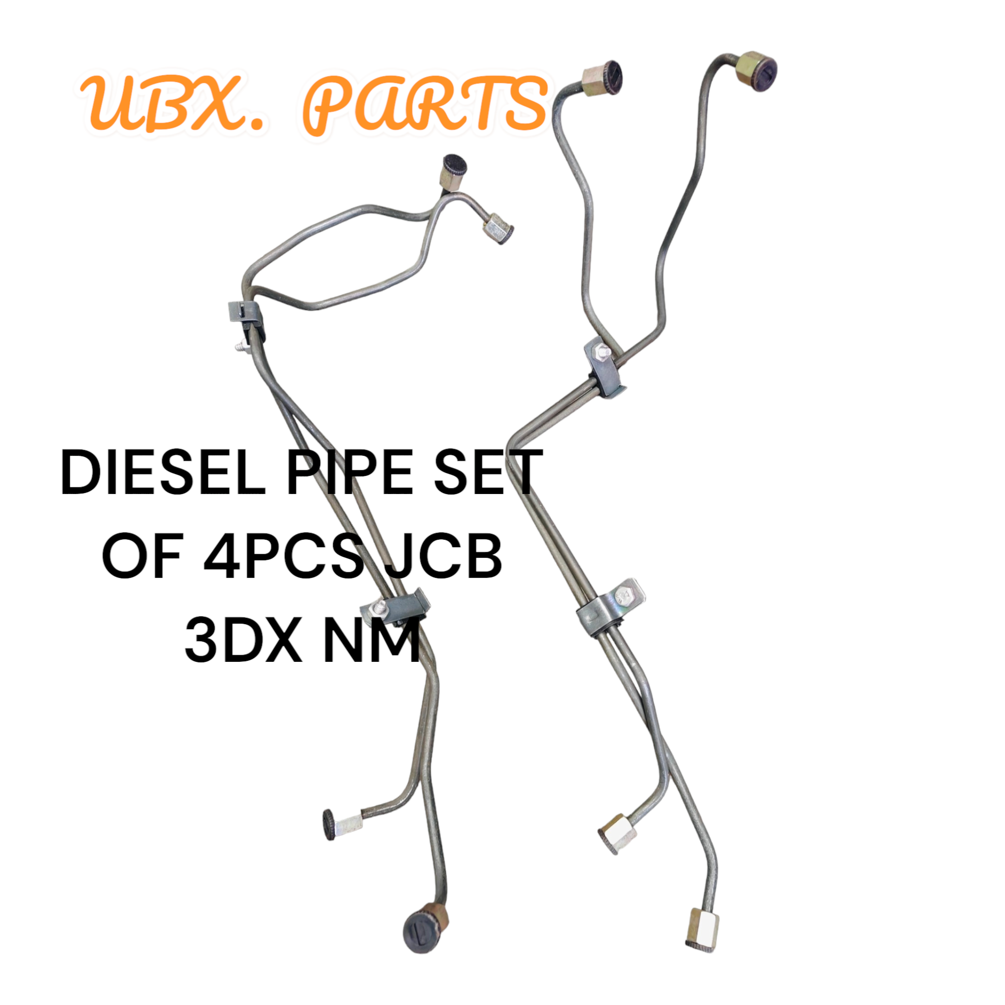 Diesel Pipe Set of 4 PCS — JCB 3DX N/M